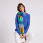 Women’s Soft Check Scarf – Oversized Plaid Winter Wrap with Tassel Fringe - Multi Check - Heritage Of Scotland -