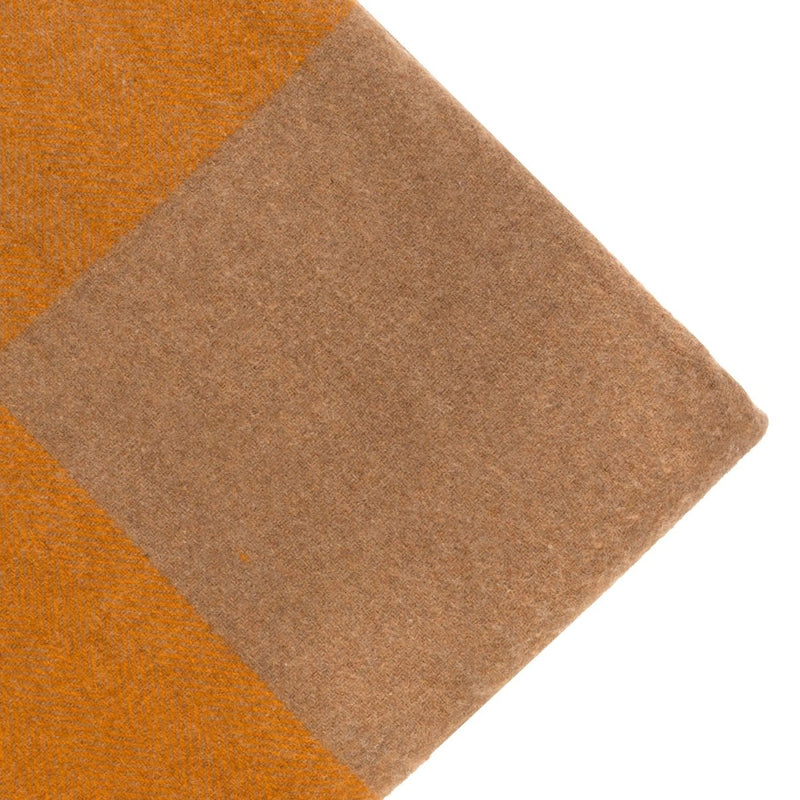 Woodside Check Blanket Throw - Natural - Heritage Of Scotland - 