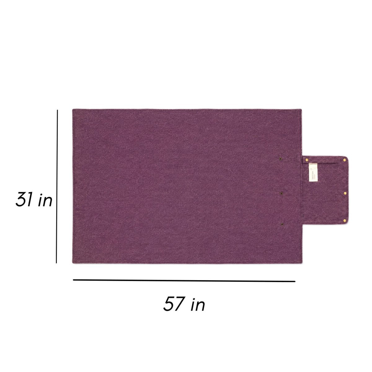 Woodside Check Foldaway Picnic Blanket With Carry Strap - Grape - Heritage Of Scotland -