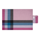 Woodside Check Foldaway Picnic Blanket With Carry Strap - Light Purple - Heritage Of Scotland -