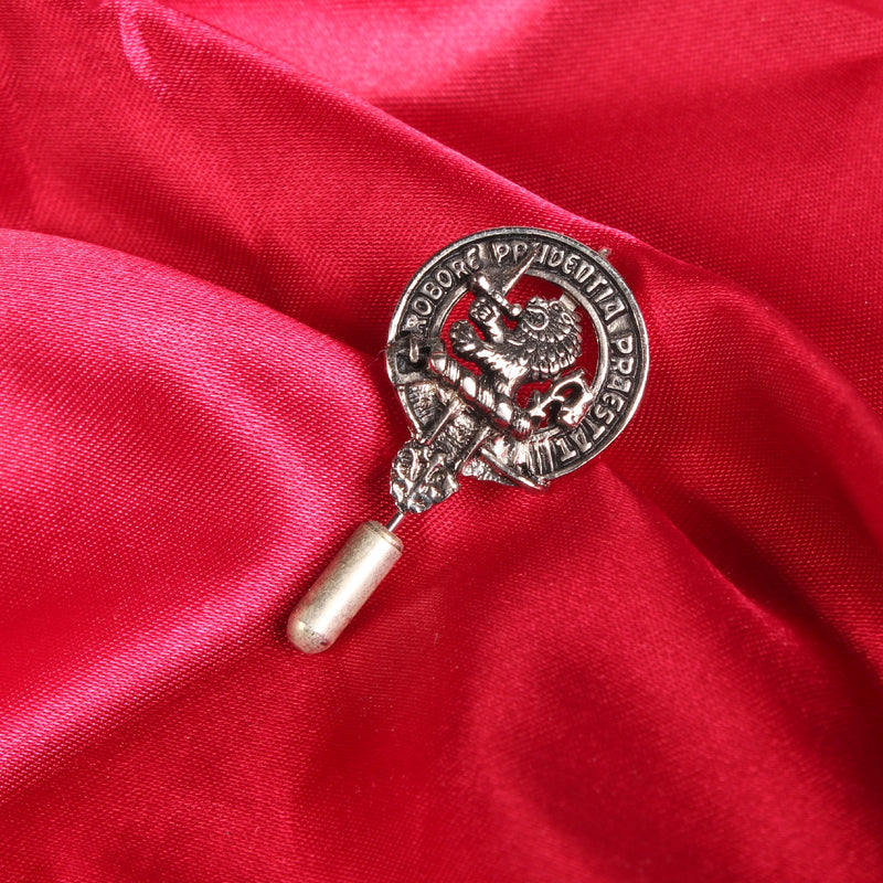 Young Clan Badge, Kilt Pin, Lapel Pin, Cufflinks, Keyring/Key Fob & Gift Set — Fine Pewter by Art Pewter — Made in Scotland (Shiny Finish) - Heritage Of Scotland - Lapel Pin