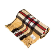 100% Cashmere Blanket Thomson Camel - Heritage Of Scotland - THOMSON CAMEL