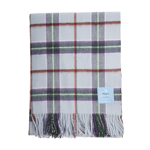 100% Cashmere Blanket World Peace Tartan - Heritage Of Scotland - WORLD PEACE TARTAN