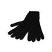 100% Cashmere Gents Rib Glove Black - Heritage Of Scotland - BLACK