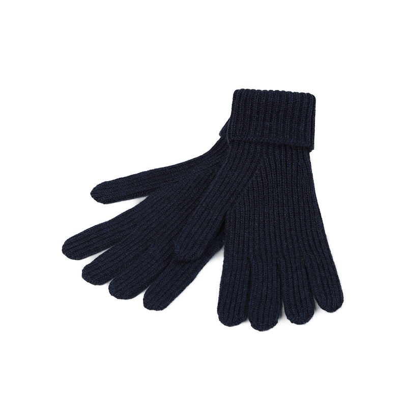 100% Cashmere Gents Rib Glove Cosmos - Heritage Of Scotland - COSMOS