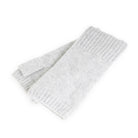100% Cashmere Ladies Rib Wristlet Light Grey - Heritage Of Scotland - LIGHT GREY