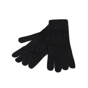 100% Cashmere Plain Glove Gents Charcoal - Heritage Of Scotland - CHARCOAL