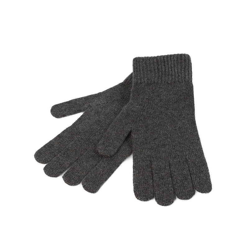 100% Cashmere Plain Glove Gents Ptarmigan - Heritage Of Scotland - PTARMIGAN