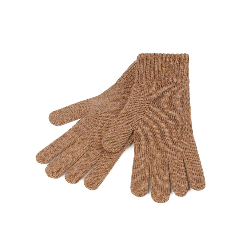 100% Cashmere Plain Ladies Glove Camel - Heritage Of Scotland - CAMEL