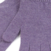 100% Cashmere Plain Ladies Glove Heather - Heritage Of Scotland - HEATHER