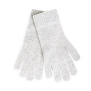 100% Cashmere Plain Ladies Glove Light Grey - Heritage Of Scotland - LIGHT GREY