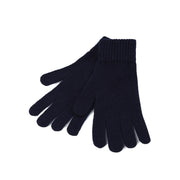 100% Cashmere Plain Ladies Glove Navy - Heritage Of Scotland - Navy