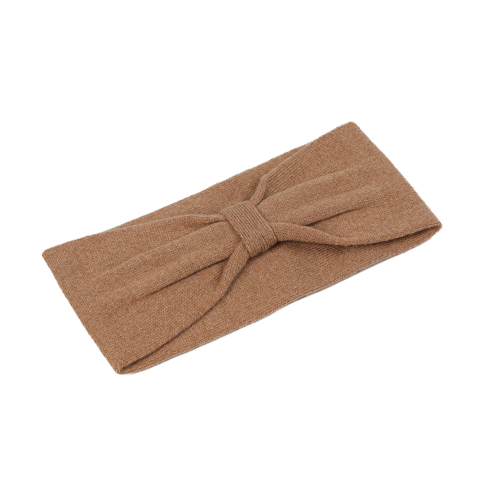 100% Cashmere Plain Ladies Headband Camel - Heritage Of Scotland - CAMEL