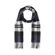 100% Cashmere Scarf Made In Scotland Amplified Thomson Navy - Heritage Of Scotland - AMPLIFIED THOMSON NAVY
