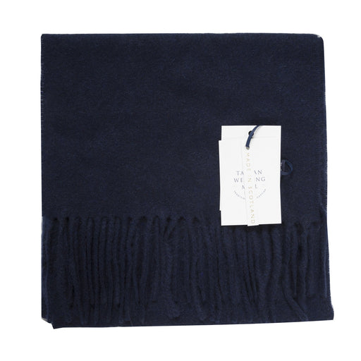 100% Cashmere Scarf Made In Scotland New Navy - Heritage Of Scotland - NEW NAVY