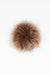 100% Faux Fur Pom Pom Dark Natural - Heritage Of Scotland - DARK NATURAL