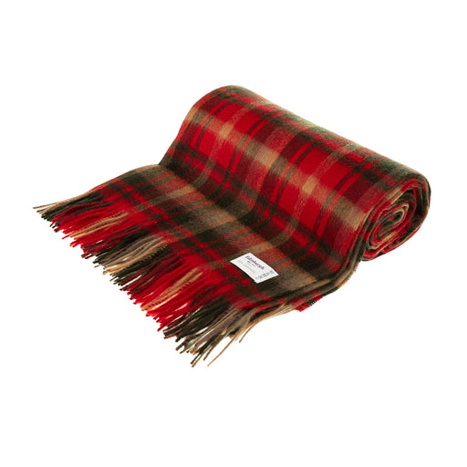 100% Lambswool Blanket Dark Maple - Heritage Of Scotland - DARK MAPLE