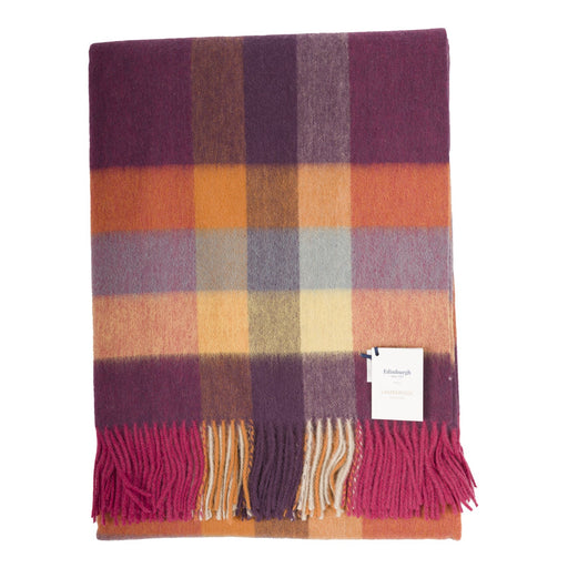 100% Lambswool Blanket Galaxy Check - Heritage Of Scotland - GALAXY CHECK