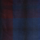 100% Lambswool Blanket Graded Block Check Indigo Blue - Heritage Of Scotland - GRADED BLOCK CHECK INDIGO BLUE