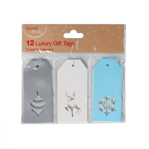 12 Diecut Contemp Ice Tags - Heritage Of Scotland - NA