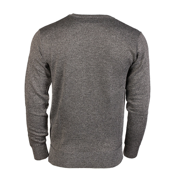 Men's Argyle Ballantrae Jumper Sweater Crew Neck Light Grey Melange