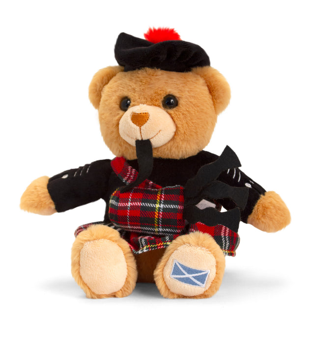 19Cm Scottish Piper Hug Me Bear - Heritage Of Scotland - NA