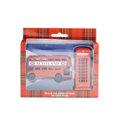 2Pk Sharpeners - Bus & Telephone Box - Heritage Of Scotland - NA