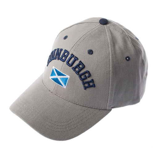 3D Edinburgh / Saltire Baseball Cap - Grey - Heritage Of Scotland - GREY