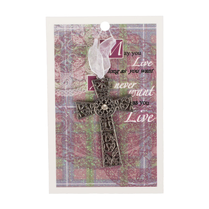Celtic Cross Hanger With May You Live Card