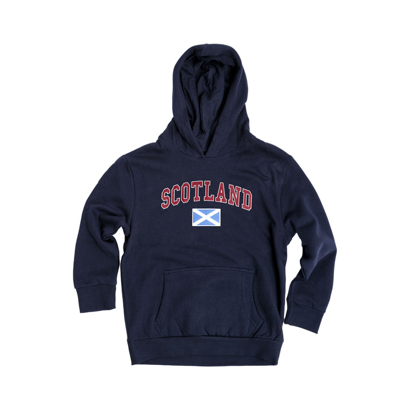 Kinder Schottland Harvard Print Hooded Top Navy