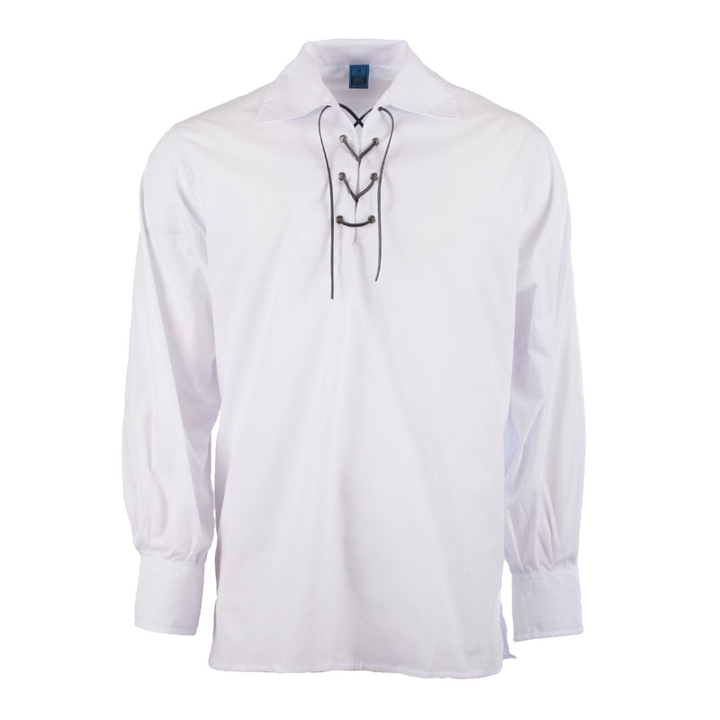 Gents Basic Kilt Ghillie Shirt White