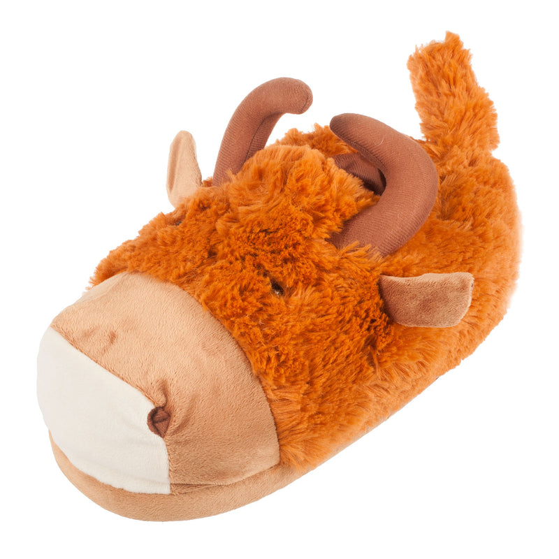 Cheeky Scot Unisex Highland Cow Slipper