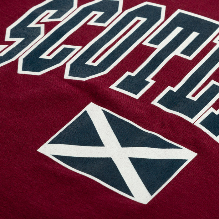 Schottland Harvard Print T / Shirt Kastanienbraun