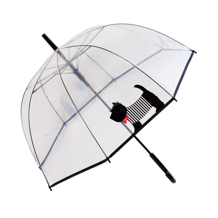 Scottie Dog Clear Dome Umbrella
