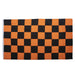 5X3 Flag Orange/Black Check - Heritage Of Scotland - ORANGE/BLACK CHECK