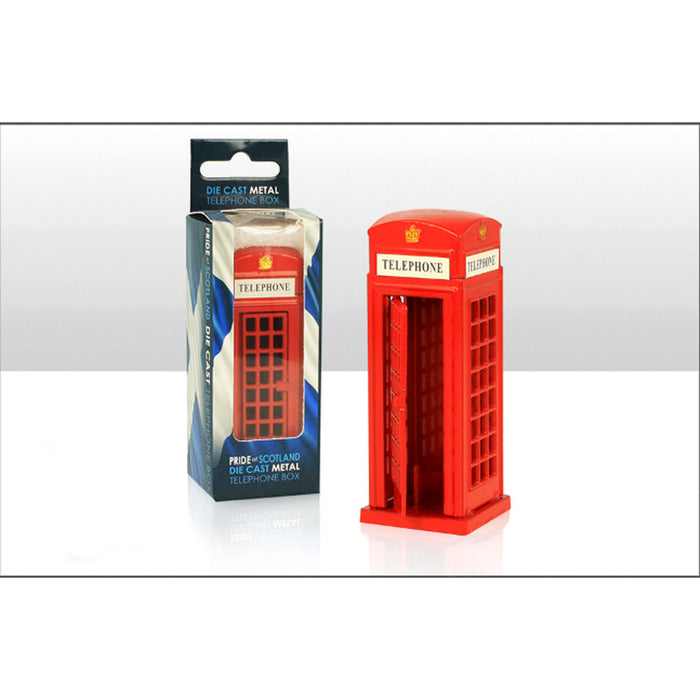 Classic Red Metal Souvenir Telephone Box