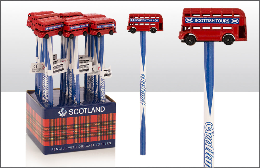 Bus Penciltopper / Schottland Saltire Pencil
