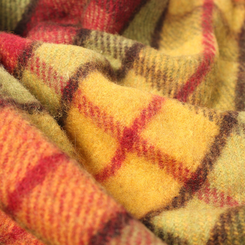 Recycelte Wolle Tartan Decke werfen Buchanan Herbst