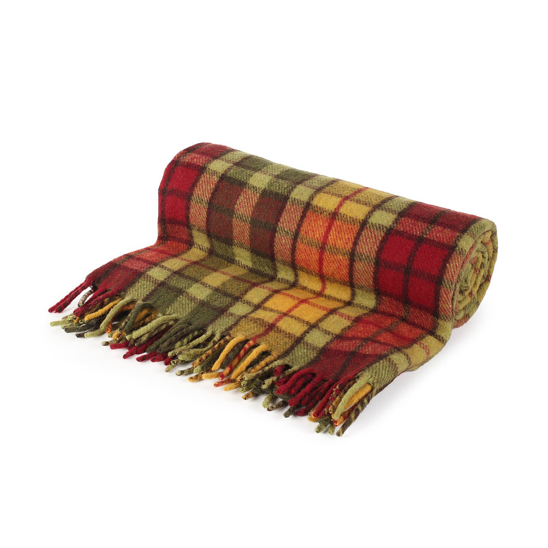 Recycelte Wolle Tartan Decke werfen Buchanan Herbst