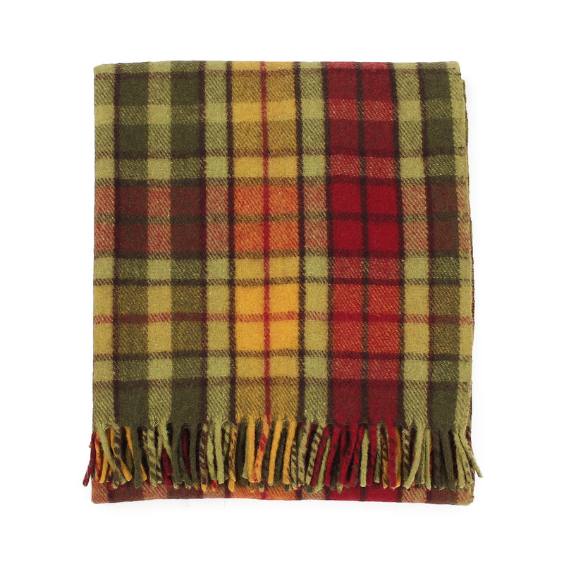 Recycelte Wolle Tartan Decke werfen Buchanan Herbst