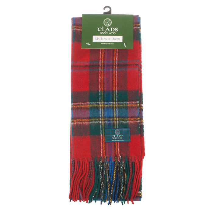 Lammwolle Scottish Tartan Clan Schal Maclean Of Duart