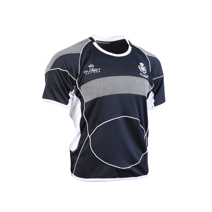 Herren S / S Rugby-Shirt mit Rundhalsausschnitt