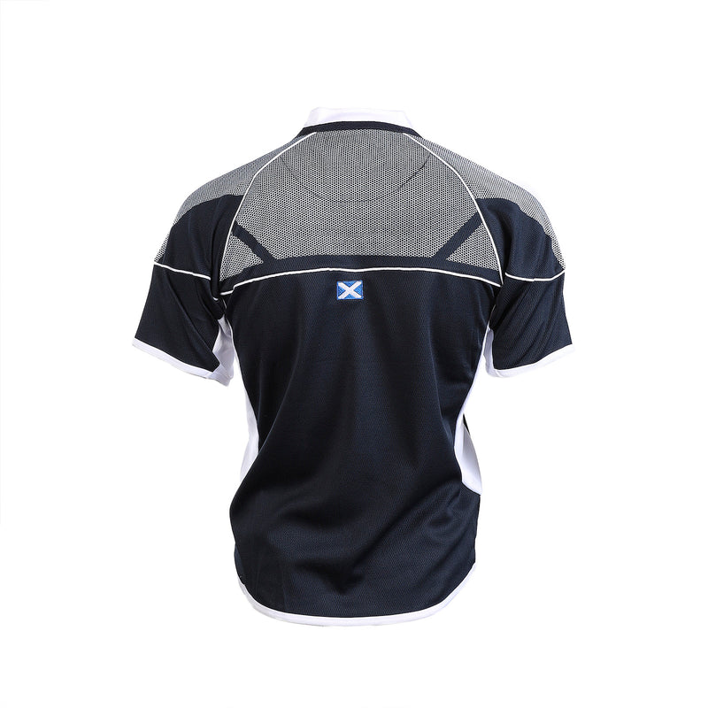 Herren S / S Rugby-Shirt mit Rundhalsausschnitt