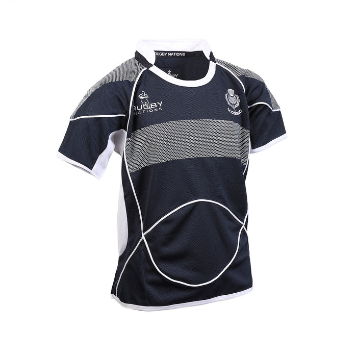 Kinder S / S Rugby-Shirt mit Rundhalsausschnitt