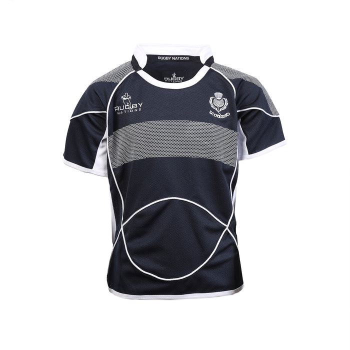 Kids Short Sleeve Crew Neck Scotland Rugby Shirt
