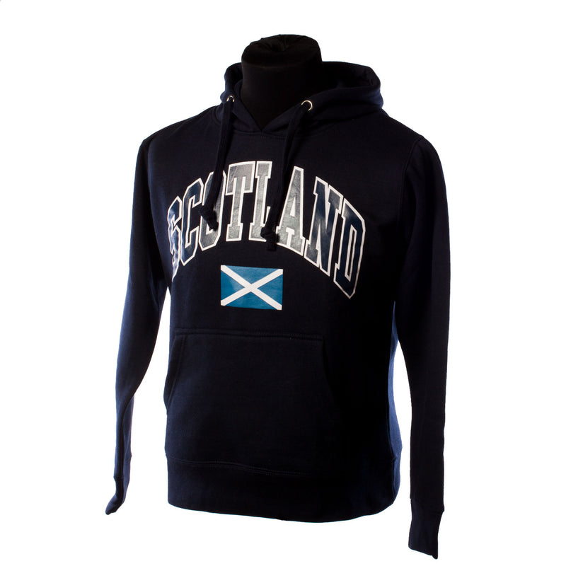 Schottland Harvard Print Hooded Top Navy