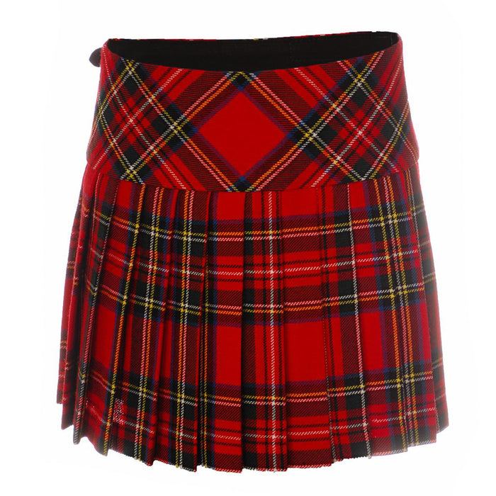 Ladies Deluxe Billie Kilted Skirt Stewart Royal