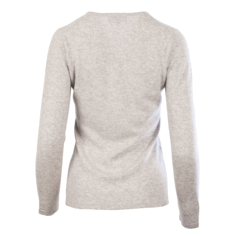 Women's Dunedin Cashmere 100% Cashmere Sweater Oyster