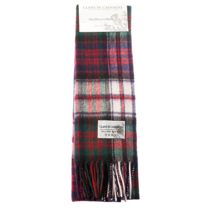 Scottish Tartan Clan Schal aus Kaschmir Macdonald Dress