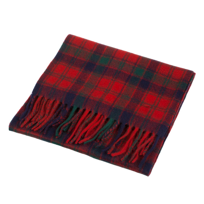 Cashmere Scottish Tartan Clan Scarf  Robertson Red